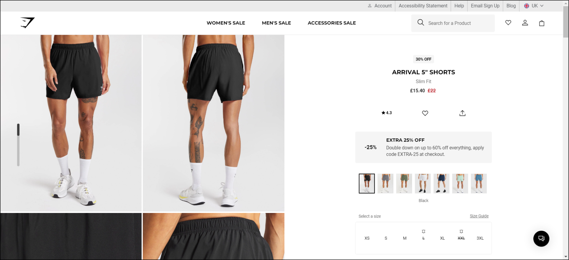 Gymshark product page